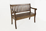 Artisan's Craft Dakota Oak Storage Bench - Ornate Home