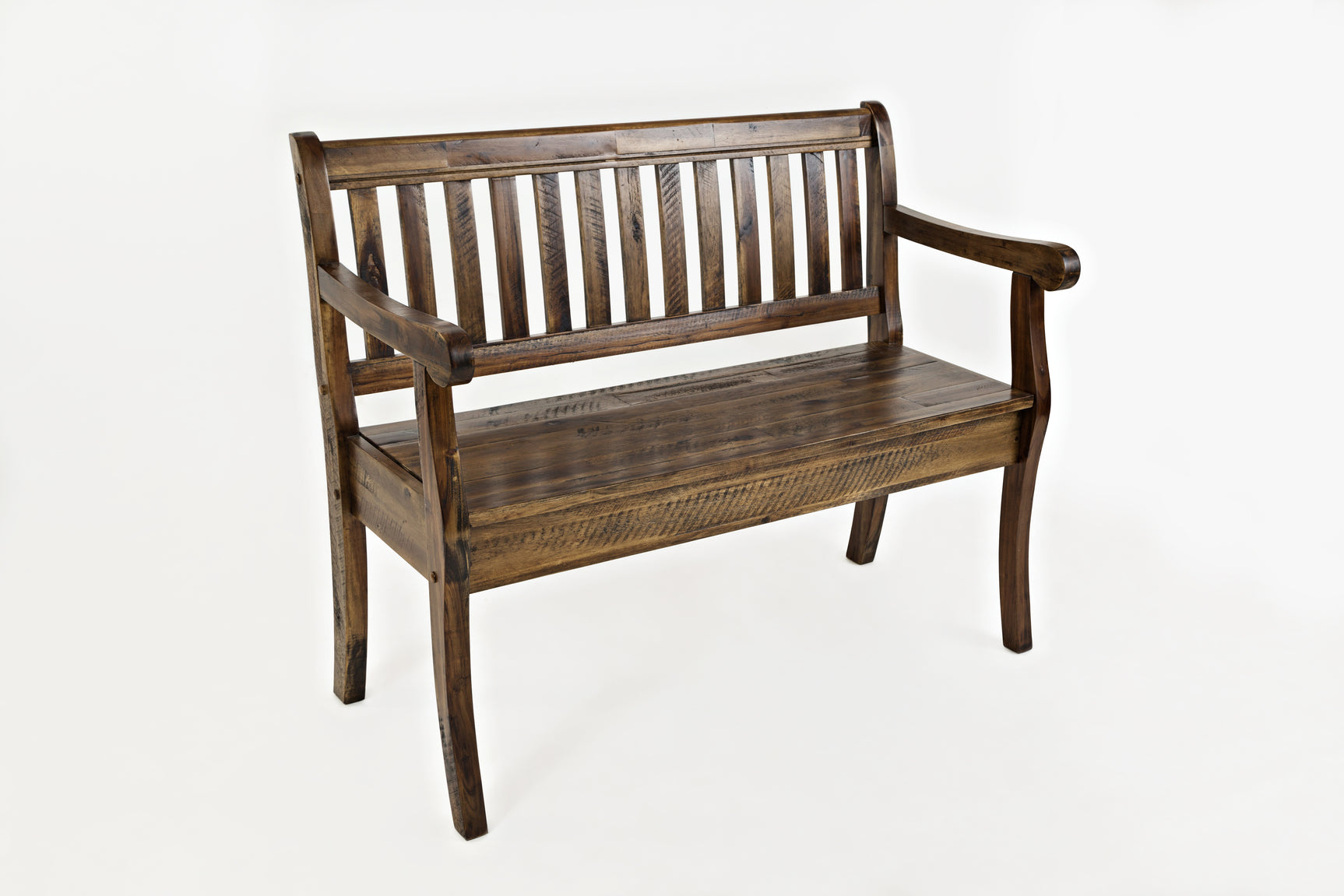 Artisan's Craft Dakota Oak Storage Bench - Ornate Home