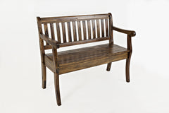 Artisan's Craft Dakota Oak Storage Bench - Ornate Home