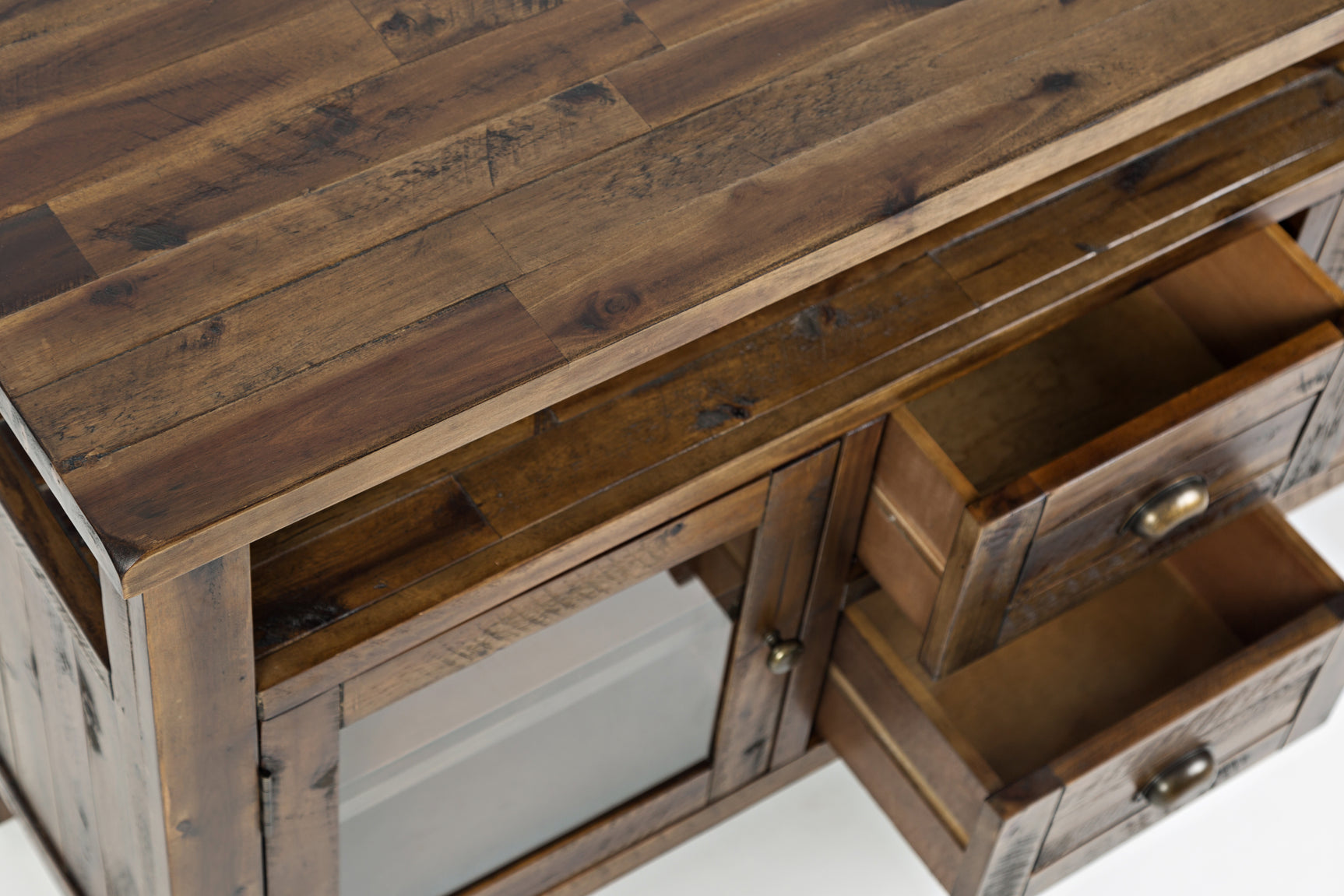 Artisan's Craft Dakota Oak Storage Console - Ornate Home