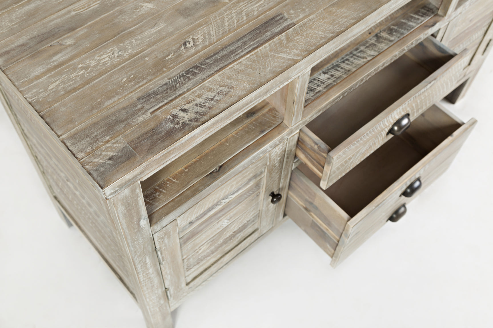 Artisan's Craft Washed Grey 50 Media Console - Ornate Home