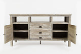 Artisan's Craft Washed Grey 60 Media Console - Ornate Home