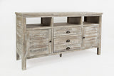 Artisan's Craft Washed Grey 60 Media Console - Ornate Home