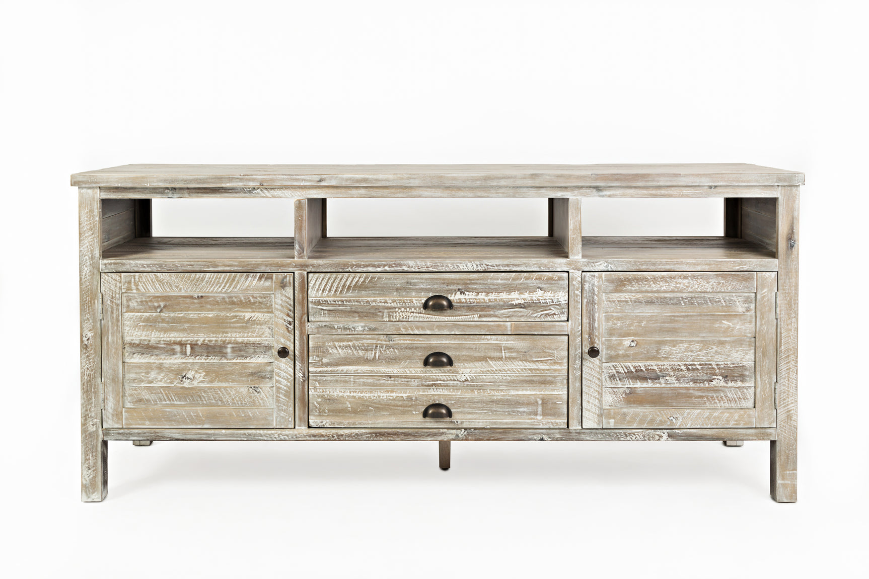 Artisan's Craft Washed Grey 70 Media Console - Ornate Home