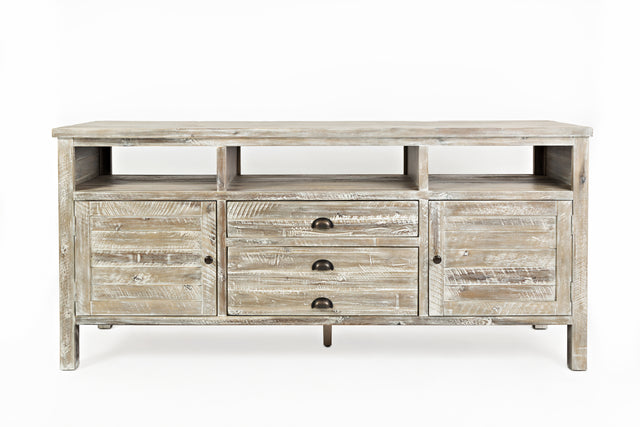 Artisan's Craft Washed Grey 70 Media Console - Ornate Home