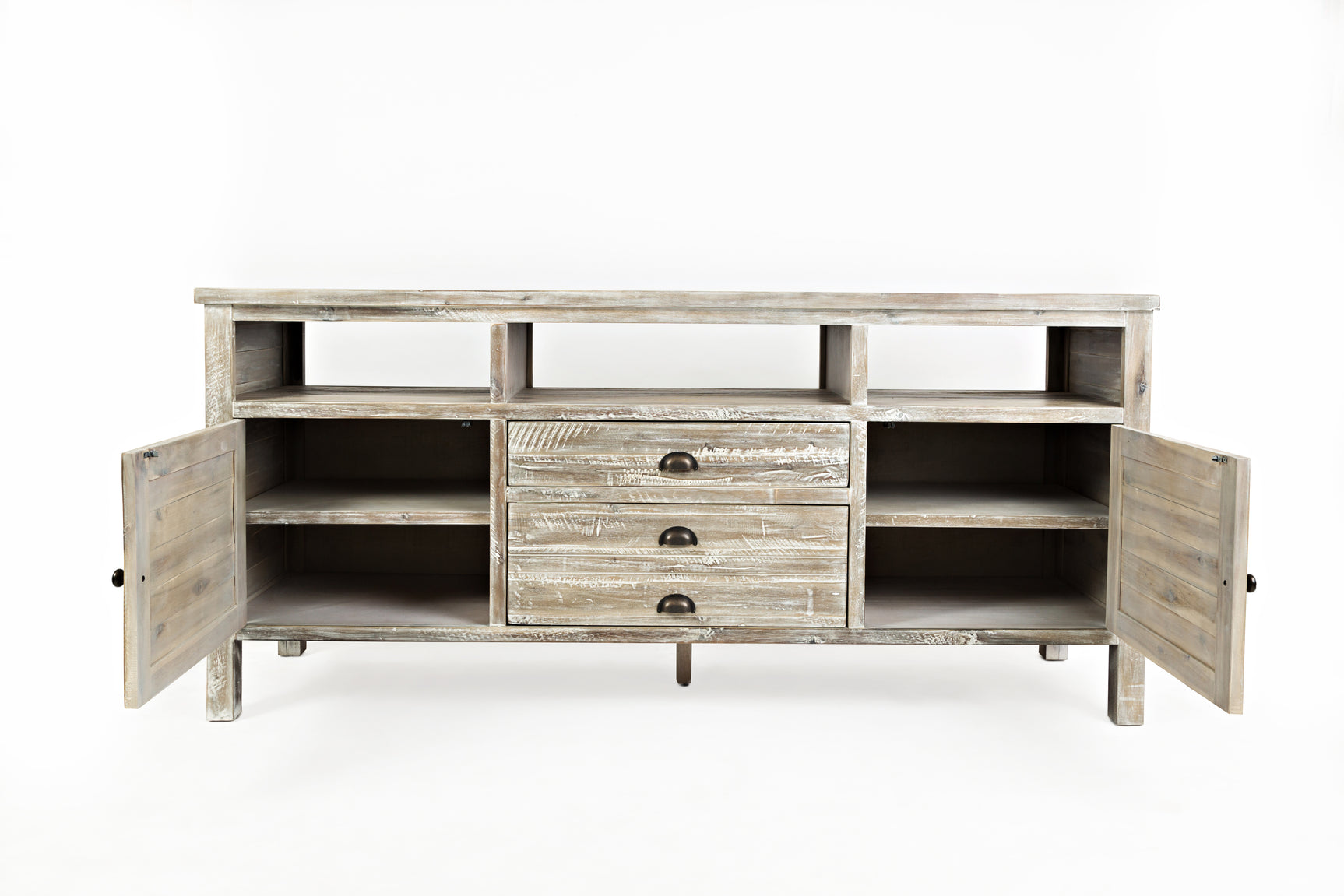 Artisan's Craft Washed Grey 70 Media Console - Ornate Home