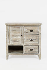 Artisan's Craft Washed Grey Accent Chest - Ornate Home