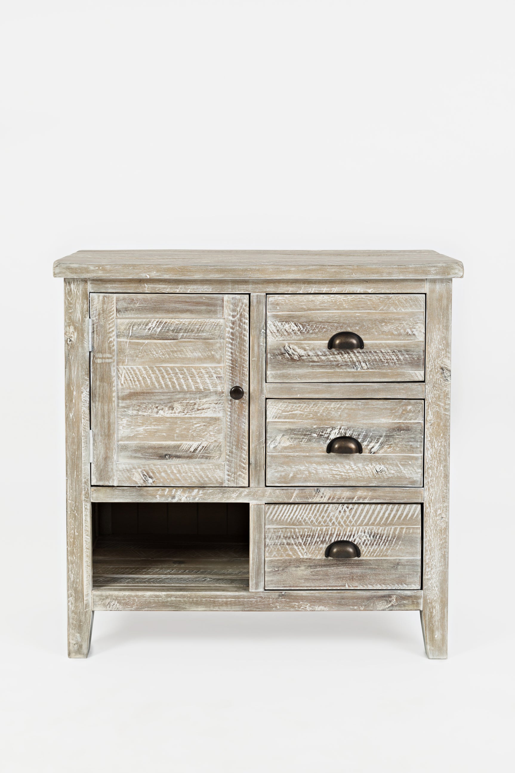 Artisan's Craft Washed Grey Accent Chest - Ornate Home