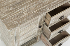 Artisan's Craft Washed Grey Accent Chest - Ornate Home