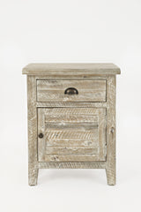 Artisan's Craft Washed Grey Accent Table - Ornate Home