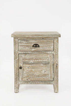 Artisan's Craft Washed Grey Accent Table - Ornate Home