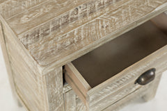 Artisan's Craft Washed Grey Accent Table - Ornate Home
