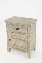 Artisan's Craft Washed Grey Accent Table - Ornate Home
