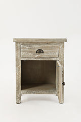 Artisan's Craft Washed Grey Accent Table - Ornate Home
