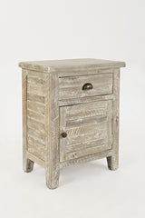 Artisan's Craft Washed Grey Accent Table - Ornate Home