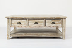 Artisan's Craft Washed Grey Cocktail Table - Ornate Home