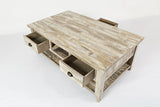 Artisan's Craft Washed Grey Cocktail Table - Ornate Home