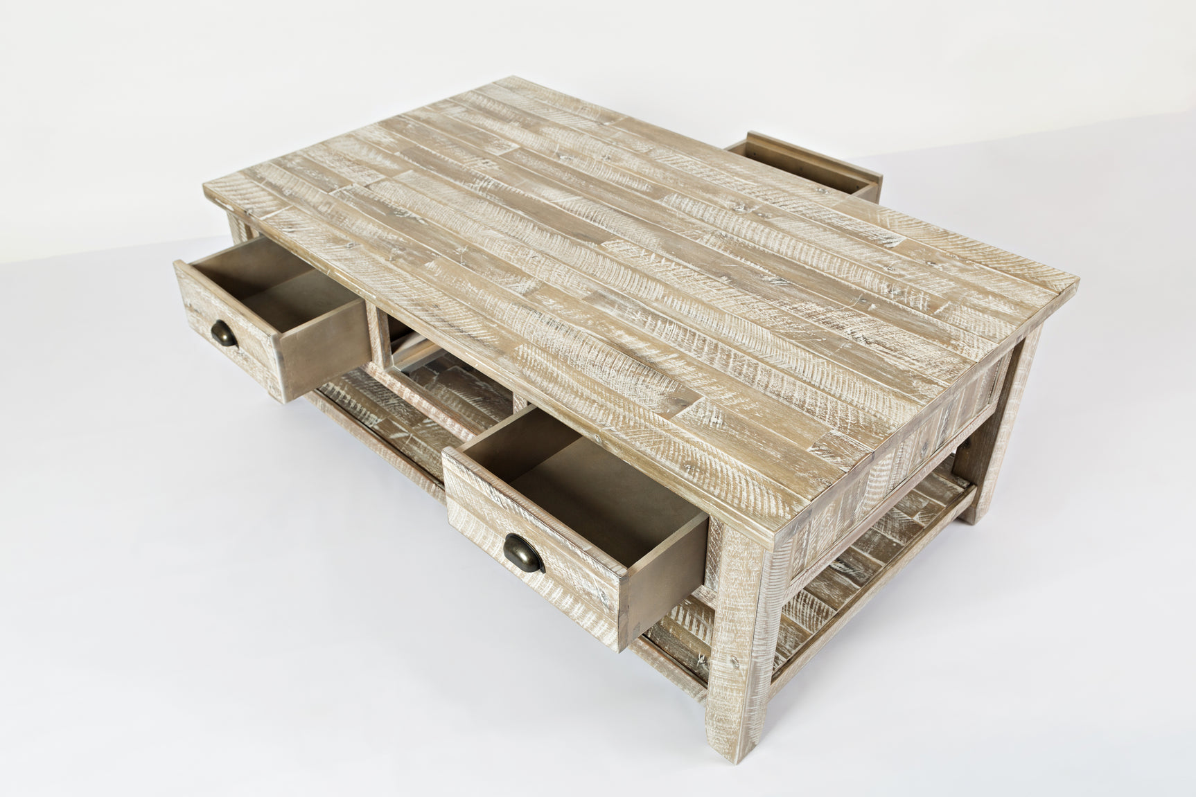 Artisan's Craft Washed Grey Cocktail Table - Ornate Home