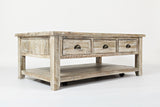 Artisan's Craft Washed Grey Cocktail Table - Ornate Home