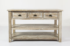 Artisan's Craft Washed Grey Sofa Table - Ornate Home