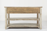 Artisan's Craft Washed Grey Sofa Table - Ornate Home