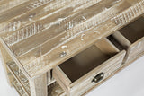 Artisan's Craft Washed Grey Sofa Table - Ornate Home