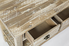 Artisan's Craft Washed Grey Sofa Table - Ornate Home
