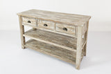 Artisan's Craft Washed Grey Sofa Table - Ornate Home