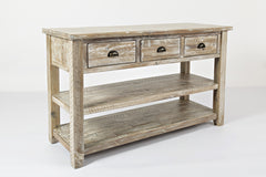 Artisan's Craft Washed Grey Sofa Table - Ornate Home