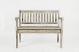 Artisan's Craft Washed Grey Storage Bench - Ornate Home