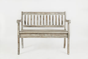 Artisan's Craft Washed Grey Storage Bench - Ornate Home