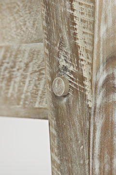 Artisan's Craft Washed Grey Storage Bench - Ornate Home