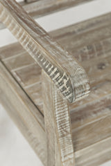 Artisan's Craft Washed Grey Storage Bench - Ornate Home