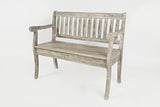 Artisan's Craft Washed Grey Storage Bench - Ornate Home