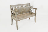 Artisan's Craft Washed Grey Storage Bench - Ornate Home