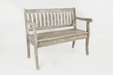 Artisan's Craft Washed Grey Storage Bench - Ornate Home