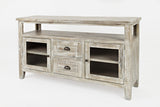 Artisan's Craft Washed Grey Storage Console - Ornate Home