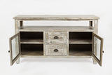 Artisan's Craft Washed Grey Storage Console - Ornate Home