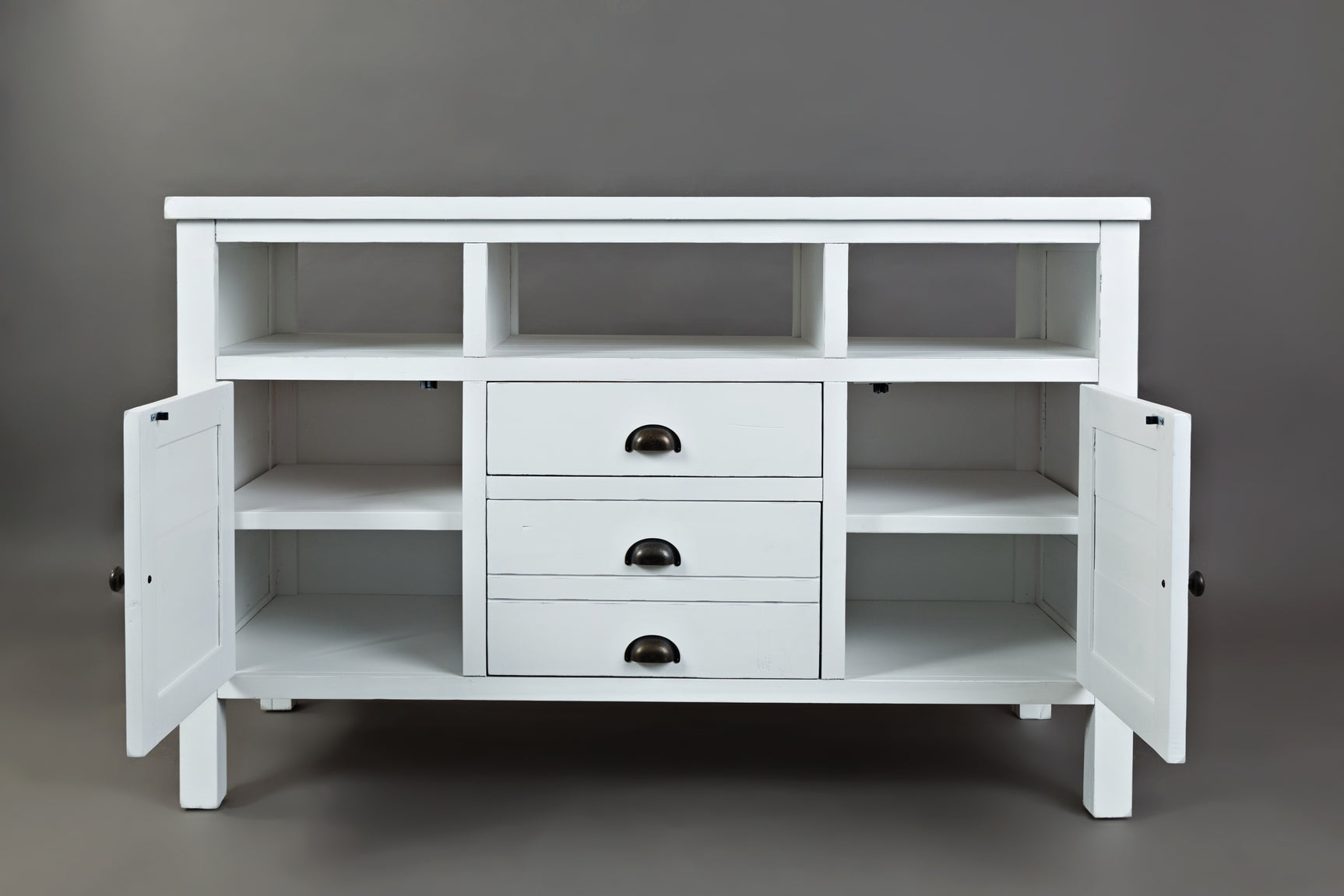Artisan's Craft Weathered White 50 Media Console - Ornate Home
