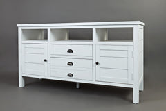 Artisan's Craft Weathered White 60 Media Console - Ornate Home
