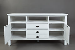 Artisan's Craft Weathered White 60 Media Console - Ornate Home