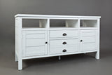 Artisan's Craft Weathered White 60 Media Console - Ornate Home
