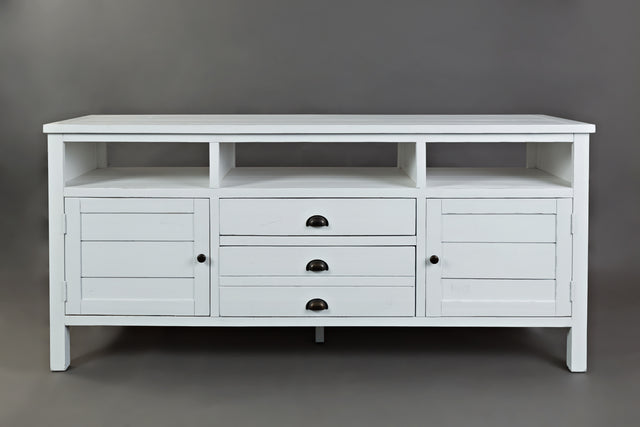 Artisan's Craft Weathered White 70 Media Console - Ornate Home