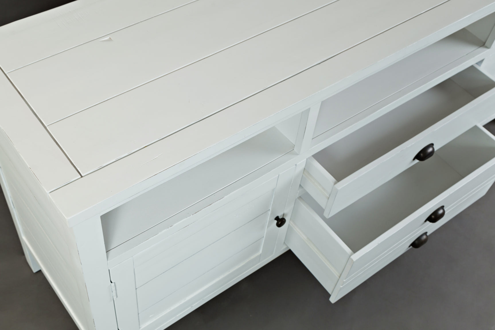 Artisan's Craft Weathered White 70 Media Console - Ornate Home