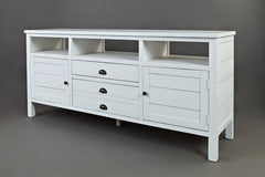 Artisan's Craft Weathered White 70 Media Console - Ornate Home