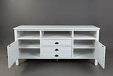 Artisan's Craft Weathered White 70 Media Console - Ornate Home