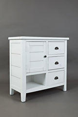 Artisan's Craft Weathered White Accent Chest - Ornate Home