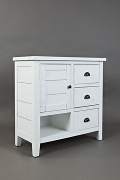 Artisan's Craft Weathered White Accent Chest - Ornate Home