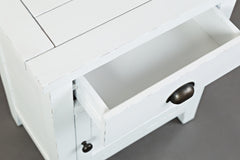 Artisan's Craft Weathered White Accent Table - Ornate Home
