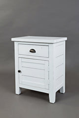 Artisan's Craft Weathered White Accent Table - Ornate Home